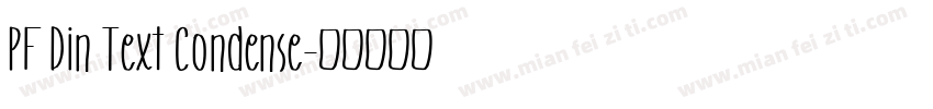 PF Din Text Condense字体转换